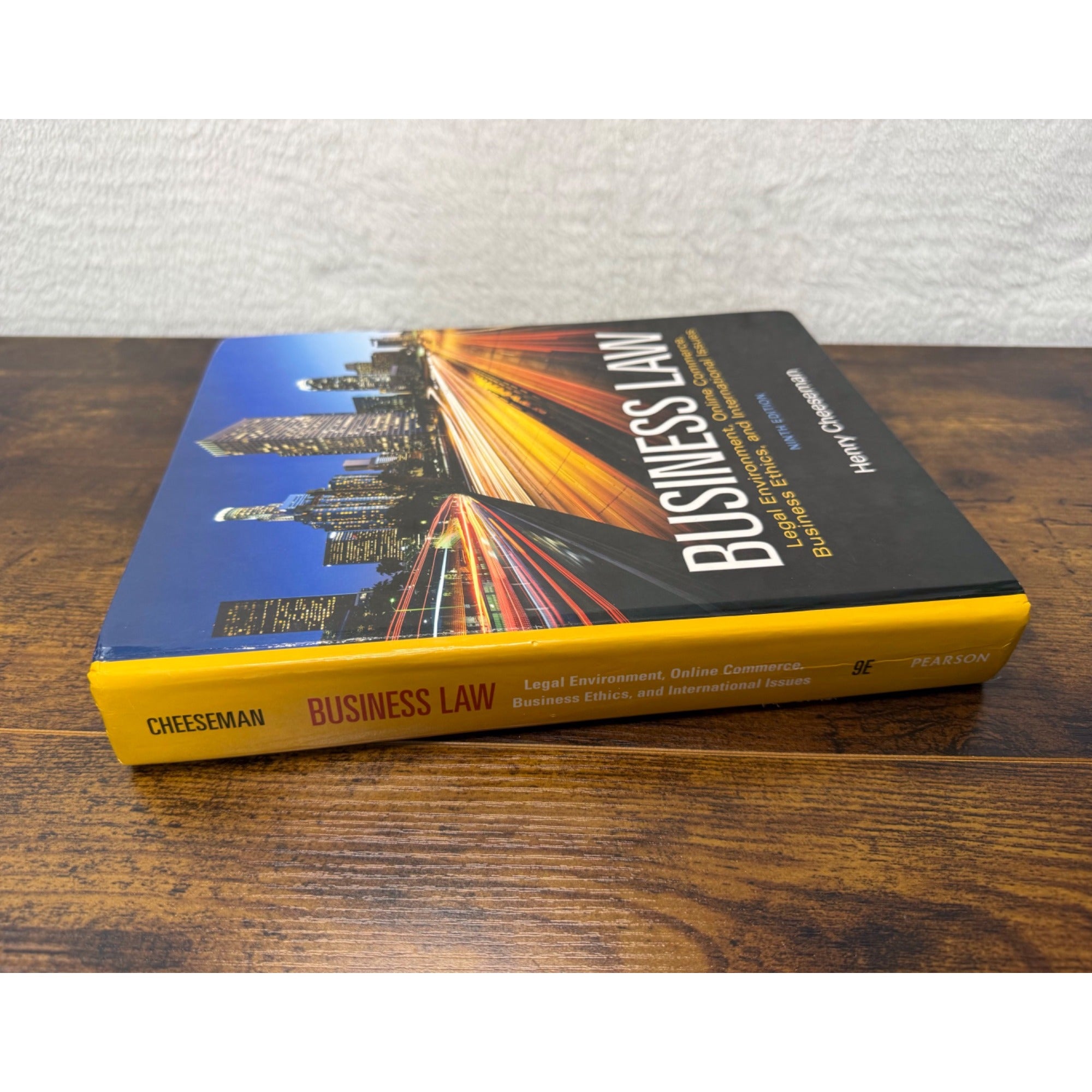 Business Law hardcover ninth edition by Henry Cheeseman Pearson