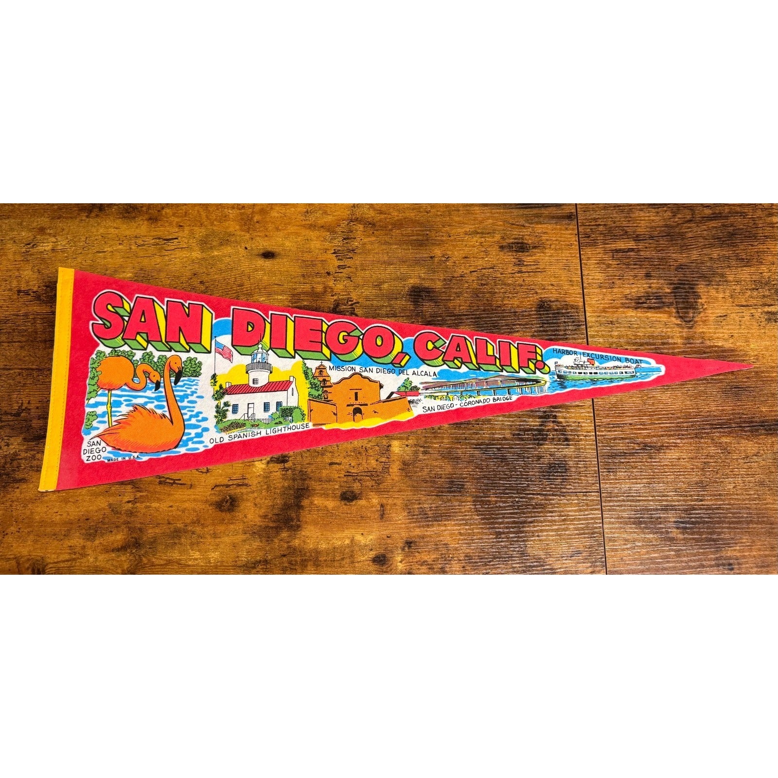 Vintage San Diego, California pennant