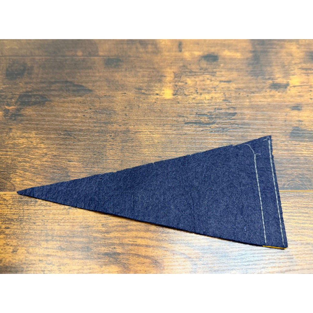 Vintage U.S. Naval Academy Felt mini Pennant With Yellow Trim & Crest 9 inches