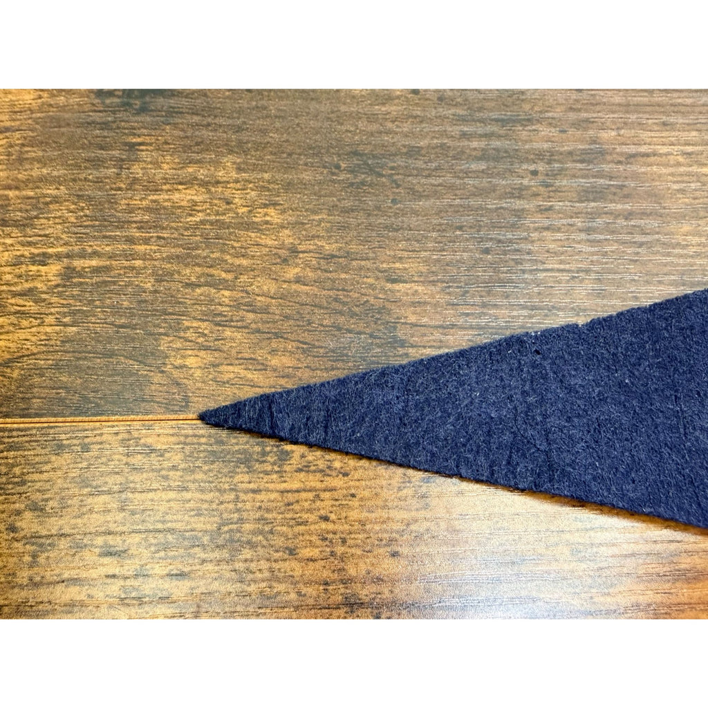 Vintage U.S. Naval Academy Felt mini Pennant With Yellow Trim & Crest 9 inches
