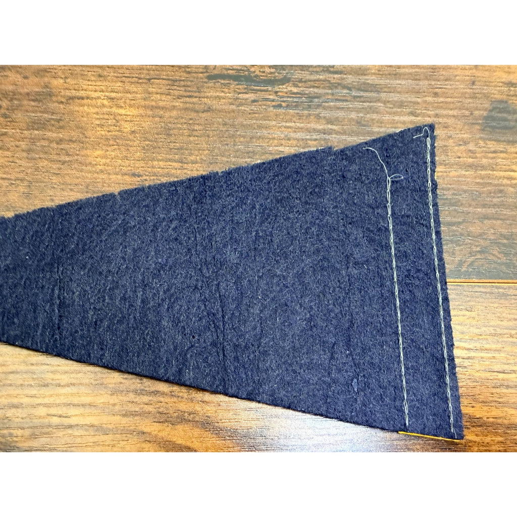 Vintage U.S. Naval Academy Felt mini Pennant With Yellow Trim & Crest 9 inches