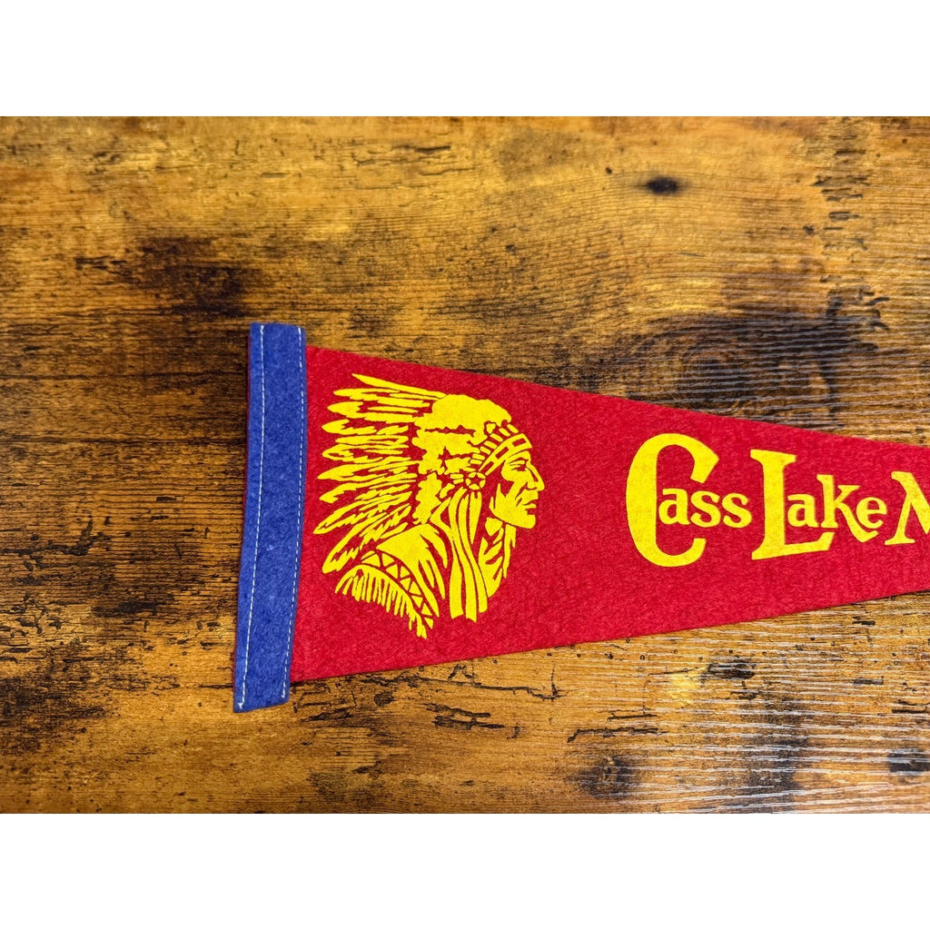 Vintage Cass lake, Minnesota pennant