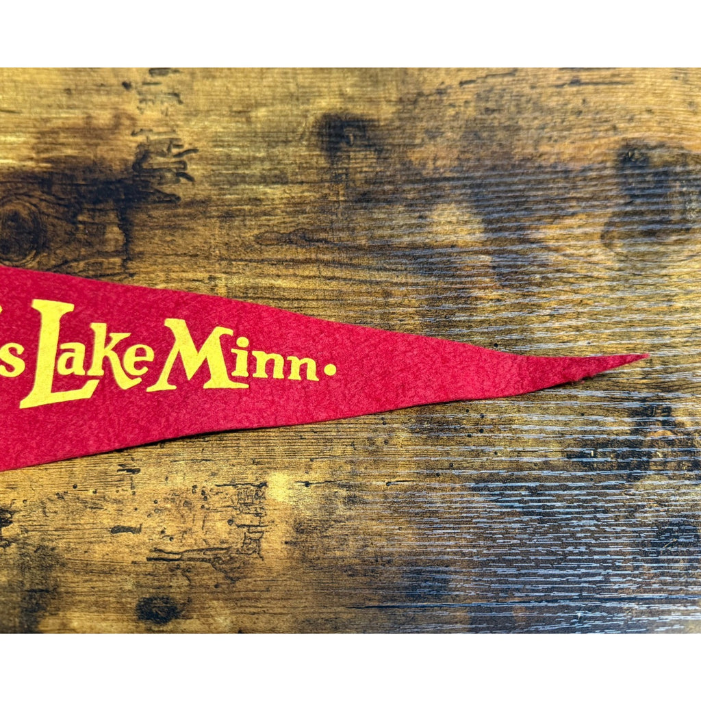 Vintage Cass lake, Minnesota pennant