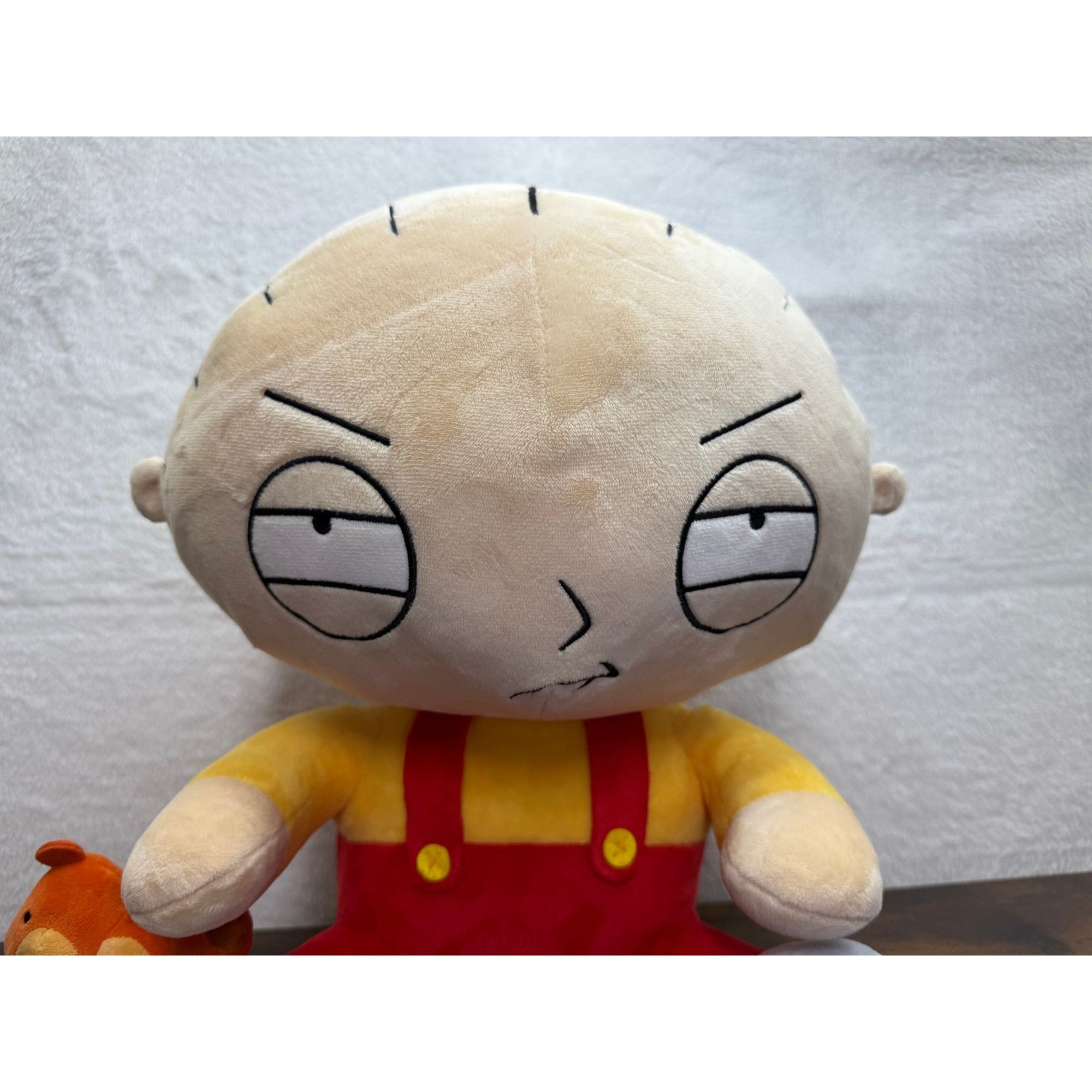 Family Guy Stewie Griffin vibrating Hug me Plush Toy With Teddy Bear sits 14"