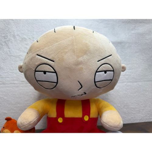 Family Guy Stewie Griffin vibrating Hug me Plush Toy With Teddy Bear sits 14"