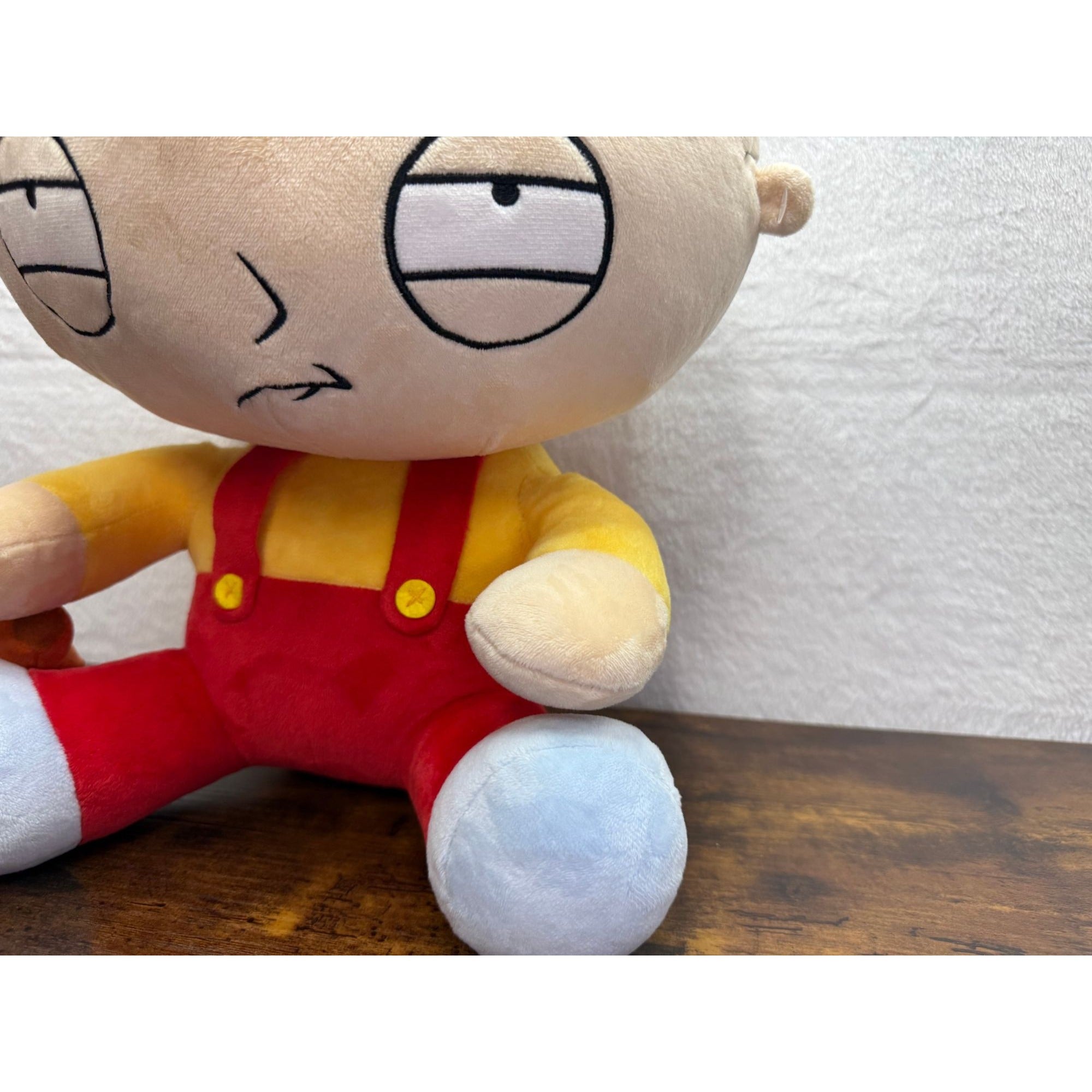 Family Guy Stewie Griffin vibrating Hug me Plush Toy With Teddy Bear sits 14"