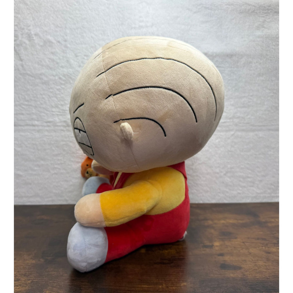 Family Guy Stewie Griffin vibrating Hug me Plush Toy With Teddy Bear sits 14"