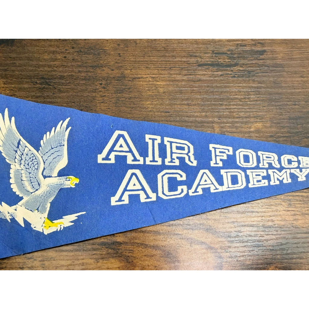 Vintage Air Force Academy Felt Pennant With Eagle Design 11.5 inches