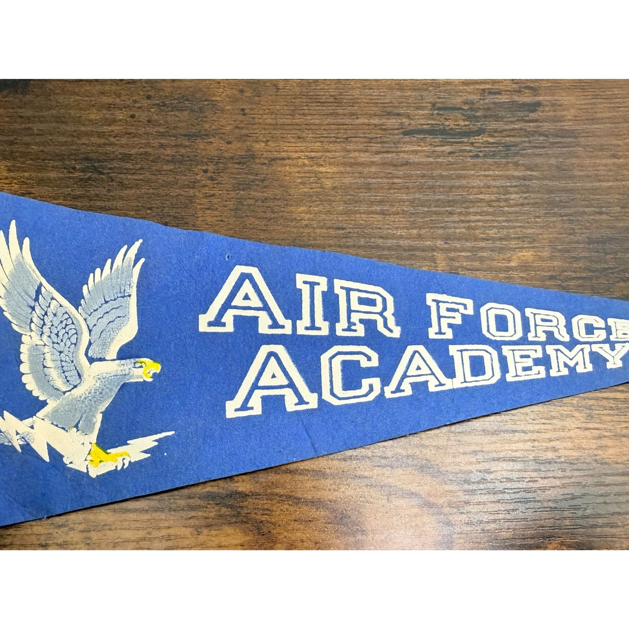 Vintage Air Force Academy Felt Pennant With Eagle Design 11.5 inches