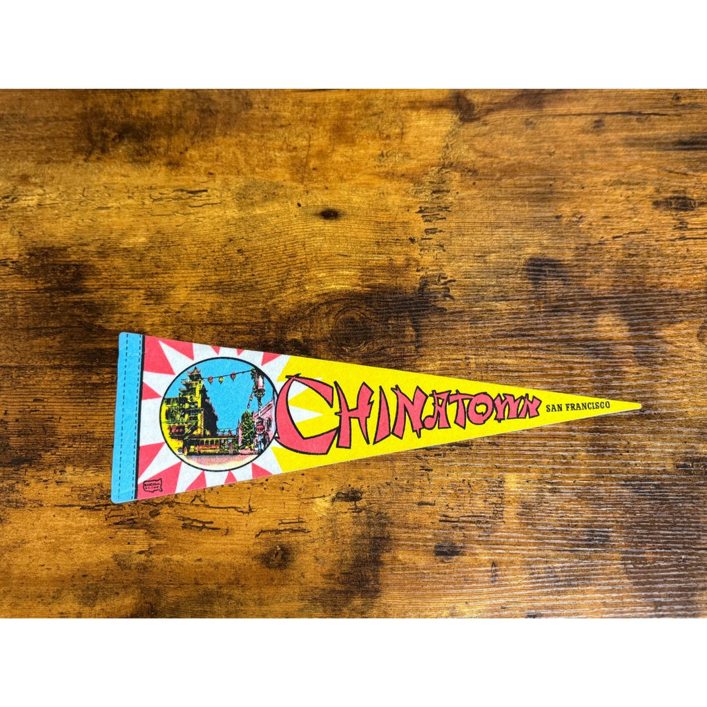Vintage Chinatown, San Francisco pennant
