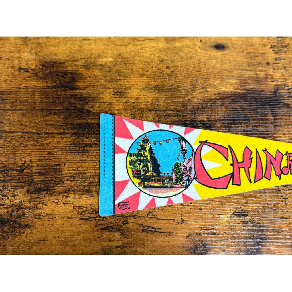 Vintage Chinatown, San Francisco pennant