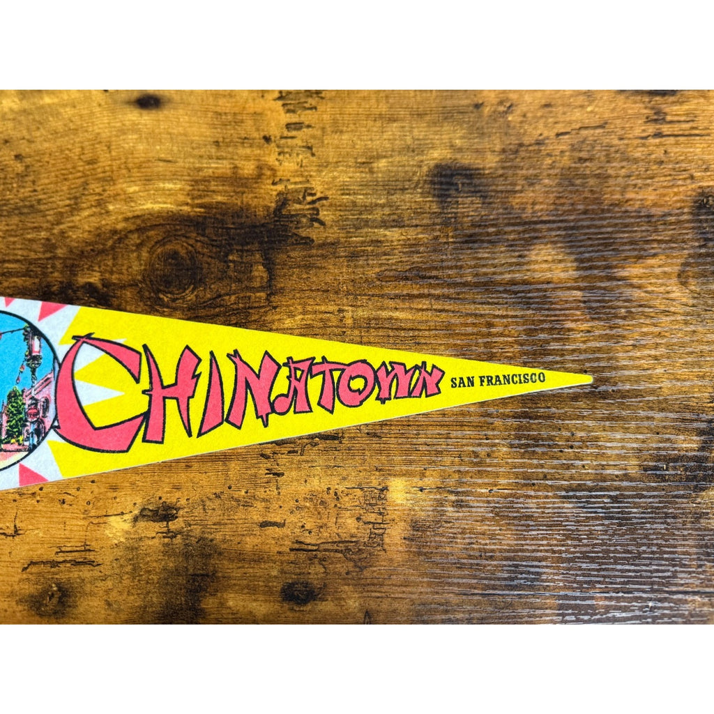 Vintage Chinatown, San Francisco pennant