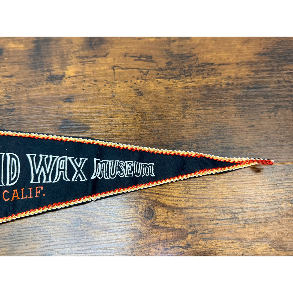 Vintage Movieland Wax Museum Buena Park California Felt Pennant