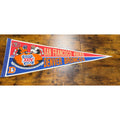 Vintage 1990 Super Bowl Denver Broncos / San Francisco 49ers Pennant New Orleans