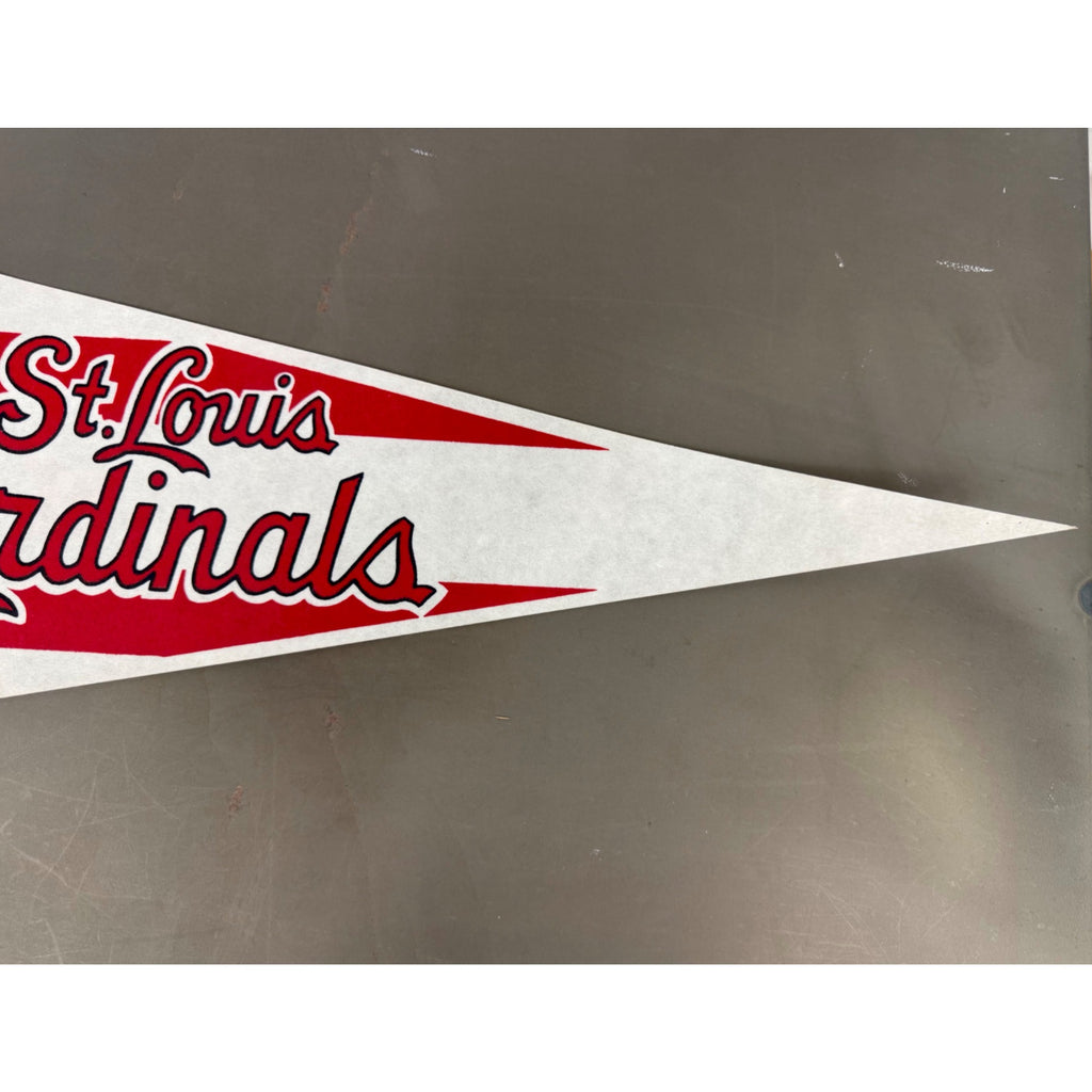 Vintage St. Louis Cardinals MLB Felt Pennant With Striped Design