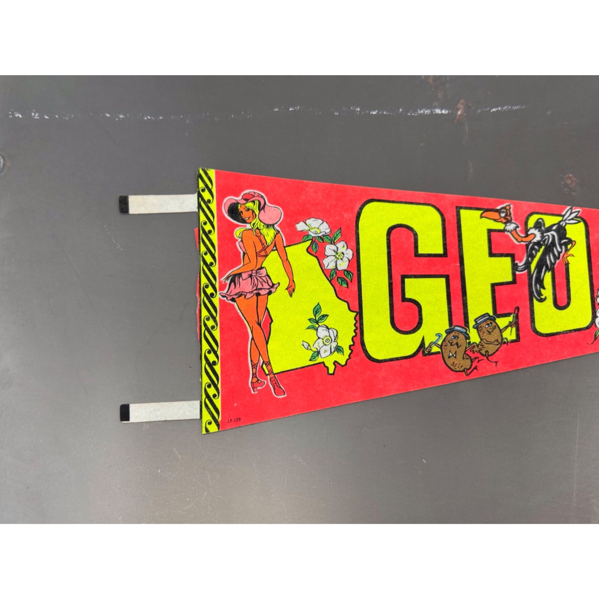 Vintage Georgia state pennant
