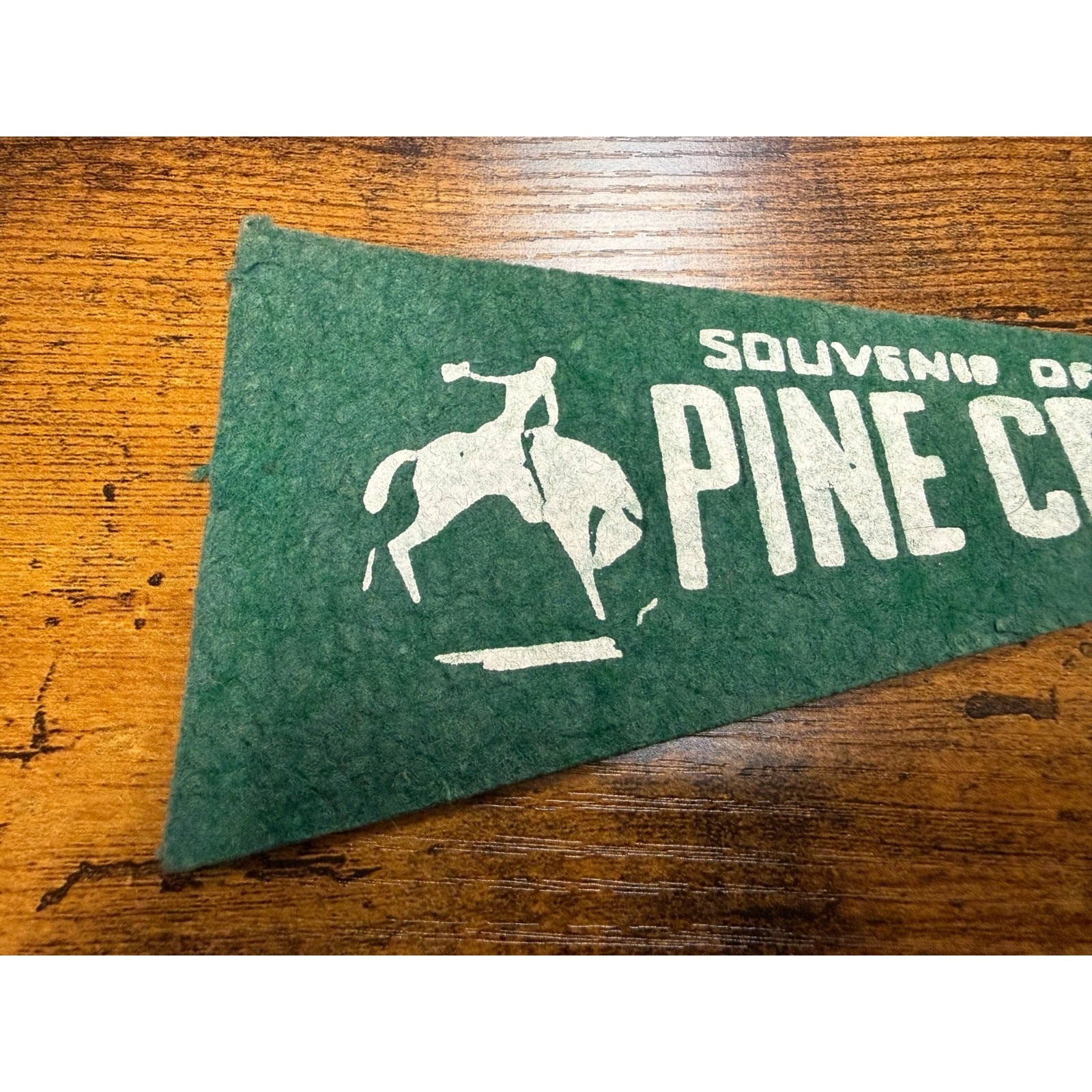 Vintage souvenir Pine Crest Ranch mini pennant