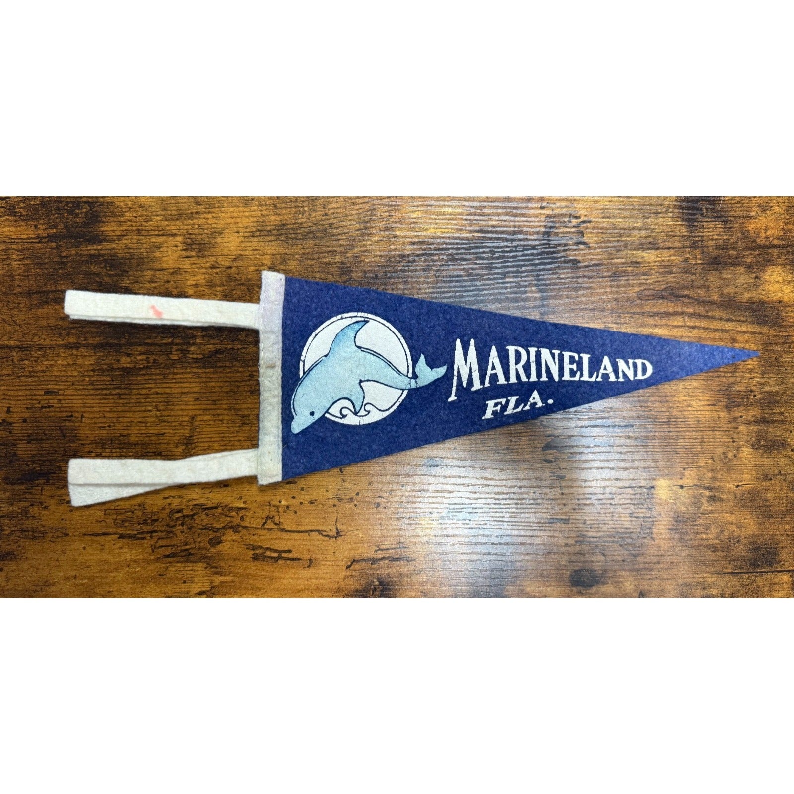 Vintage Marineland Florida mini pennant