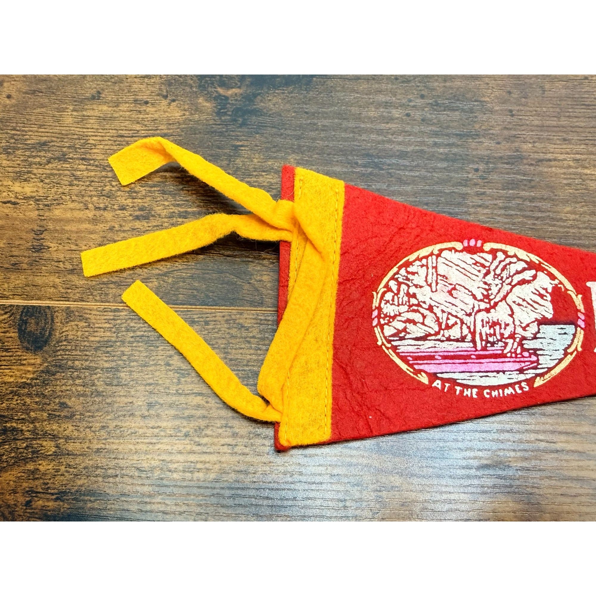Vintage Penn's Cave PA Felt Pennant Collectible Souvenir Memorabilia 9 inches