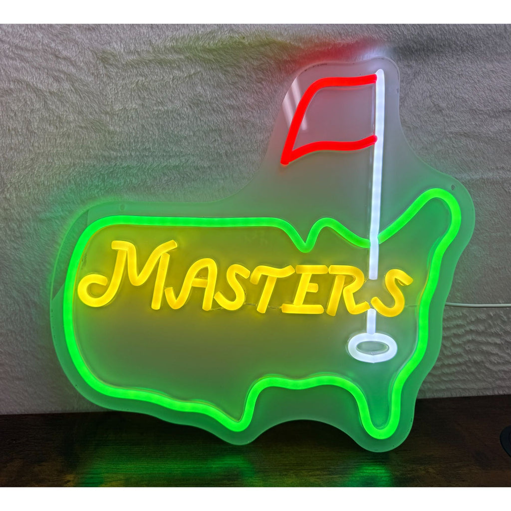 USB-Powered dimmable Neon LED Wall Light Masters Golf Sign