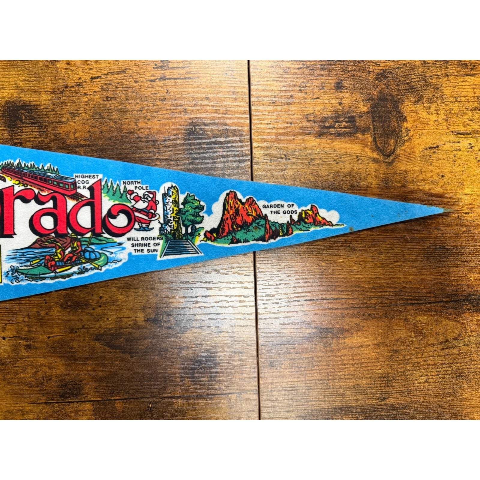 Vintage Colorado state pennant Made in USA