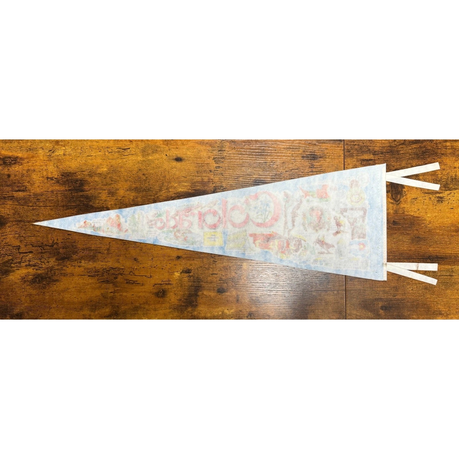 Vintage Colorado state pennant Made in USA