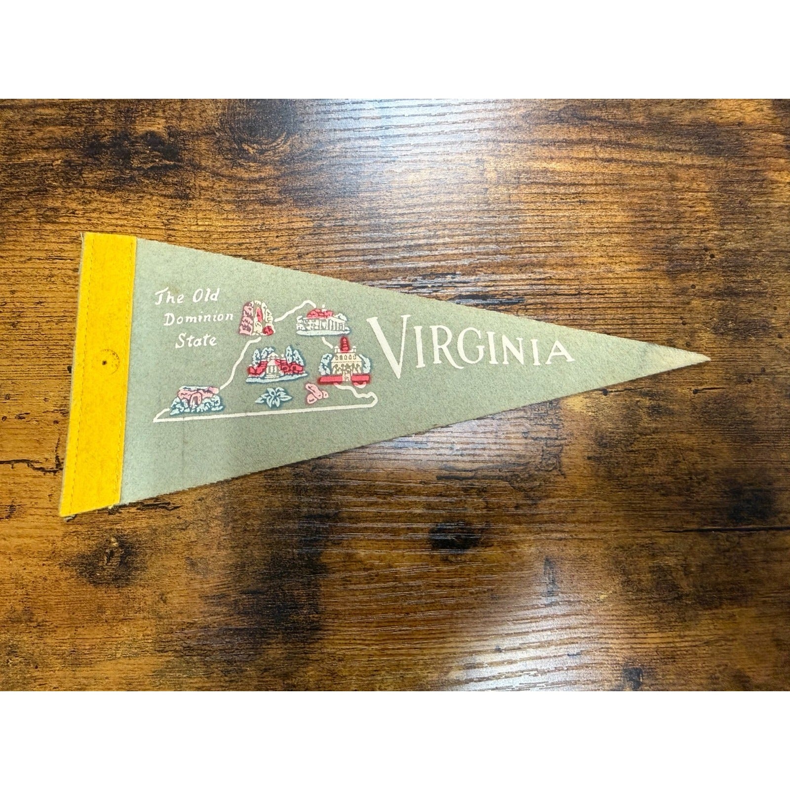 Vintage Virginia mini pennant