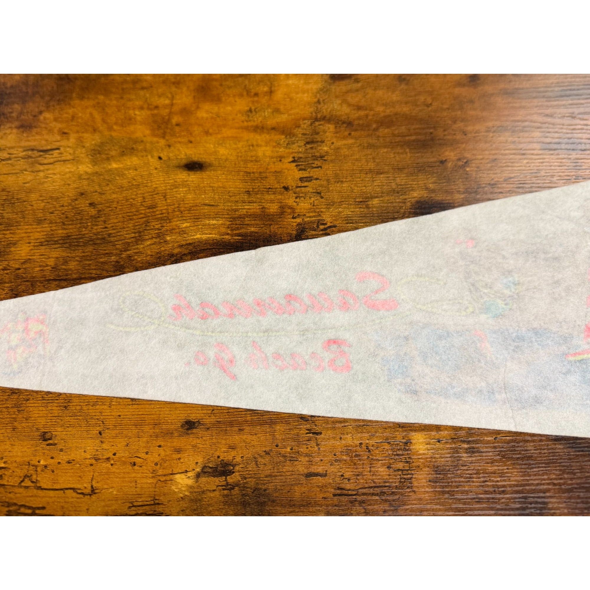 Vintage Savannah Beach Ga Souvenir Pennant