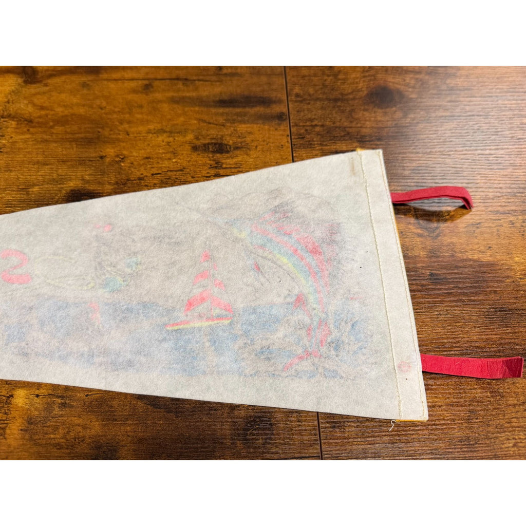 Vintage Savannah Beach Ga Souvenir Pennant