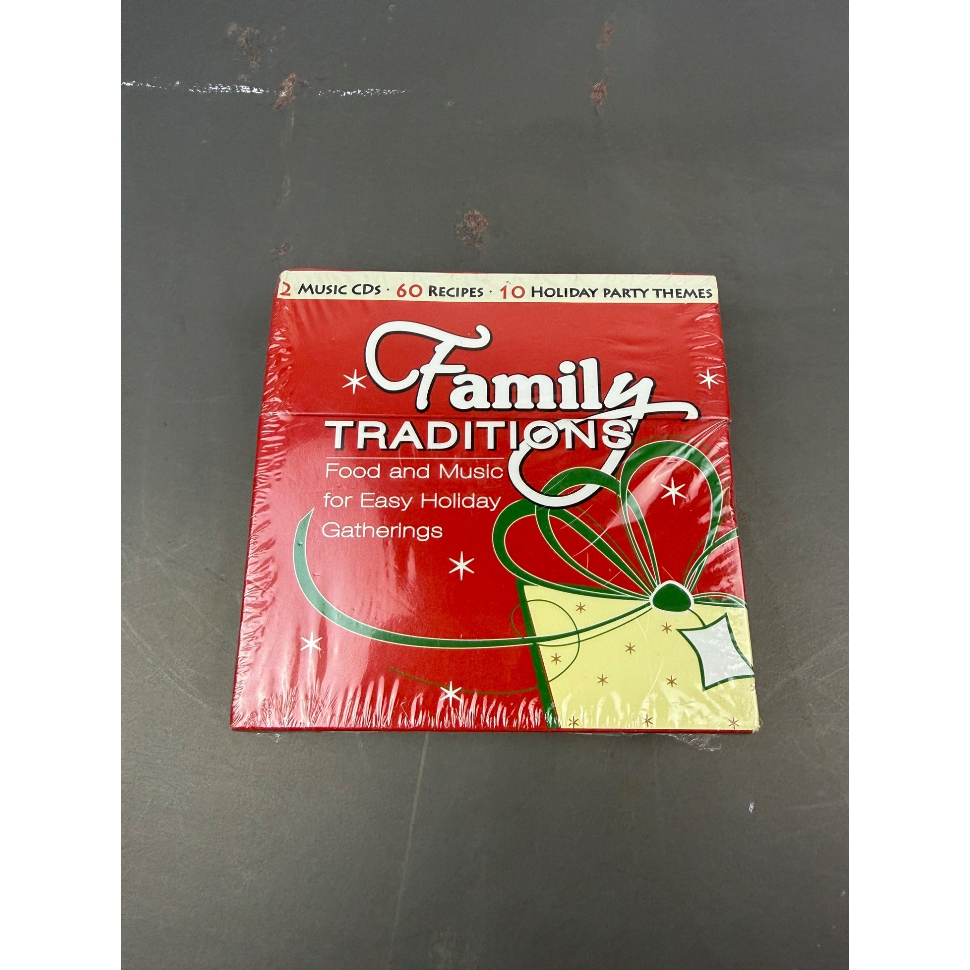 Family Traditions Holiday Music & Recipe Set - 2 CDs 60 Recipes 20 Blank Cards
