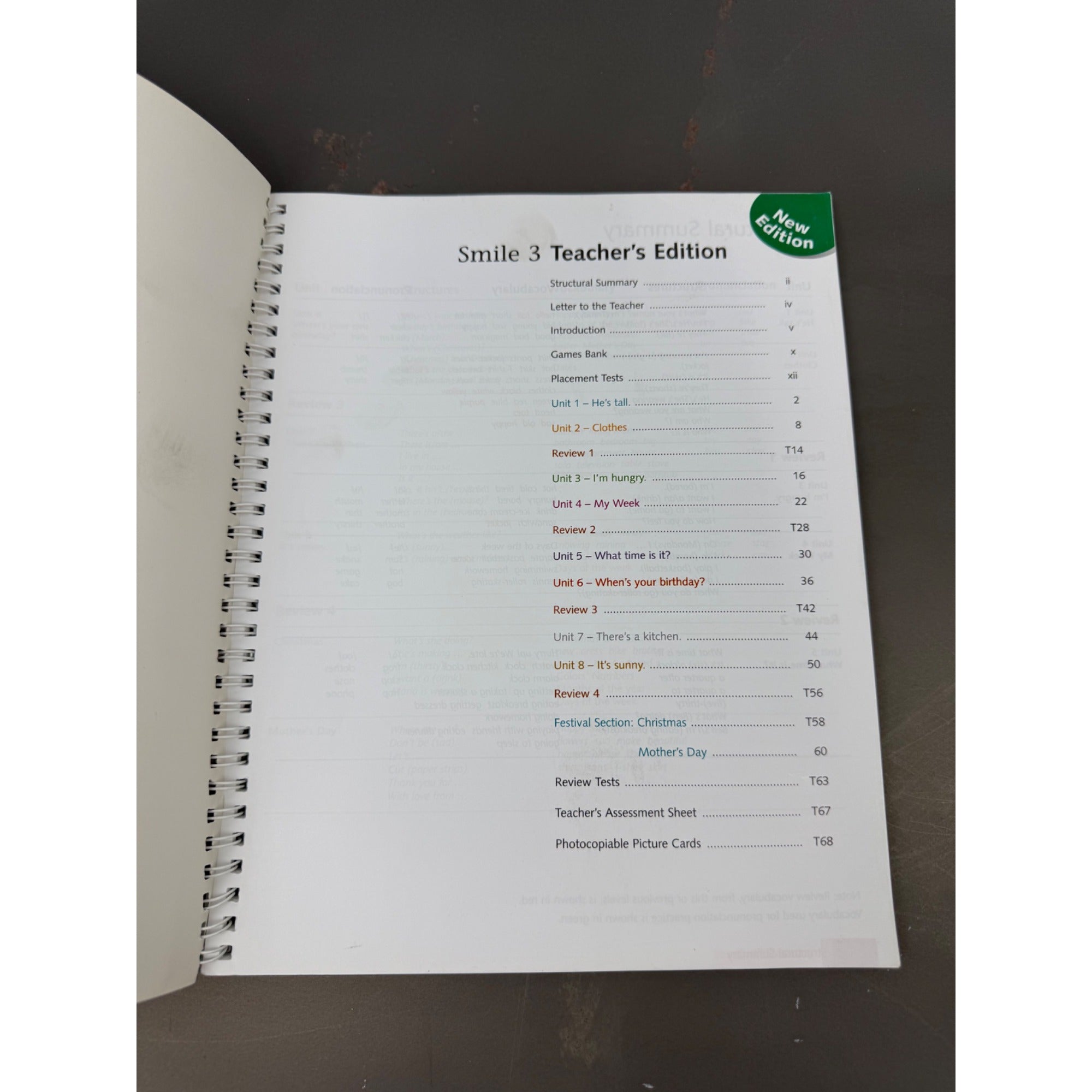 Smile 3 Teachers Edition Spiral-Bound Book New Edition By Gabby Pritchard & Penny Hancock