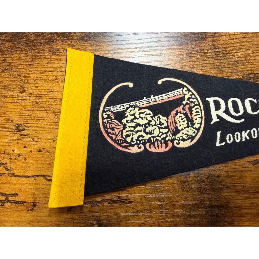 Vintage Rock City, Lookout Mt. mini pennant