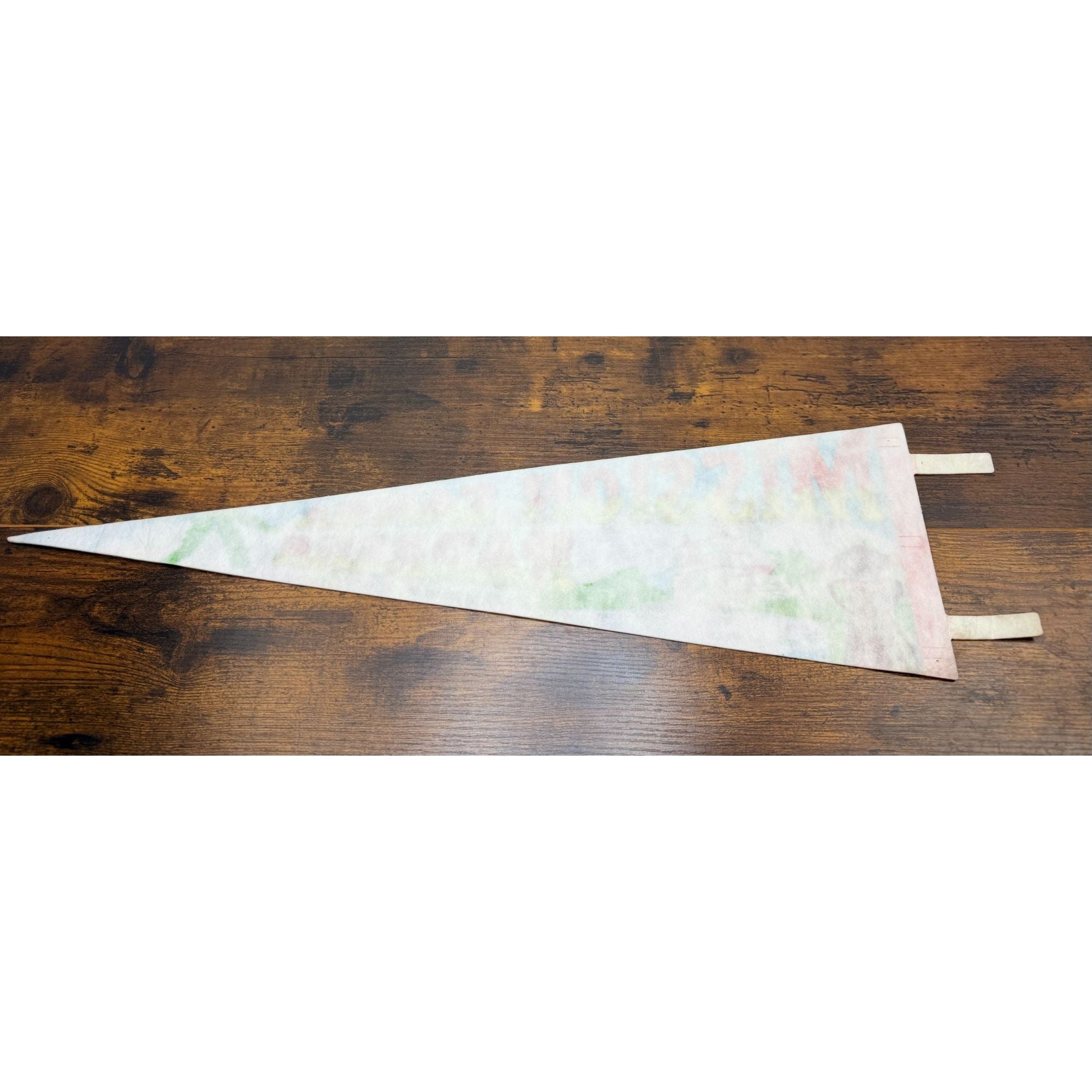 Vintage Mission Santa Barbara Souvenir Pennant Flag Queen Of The Missions