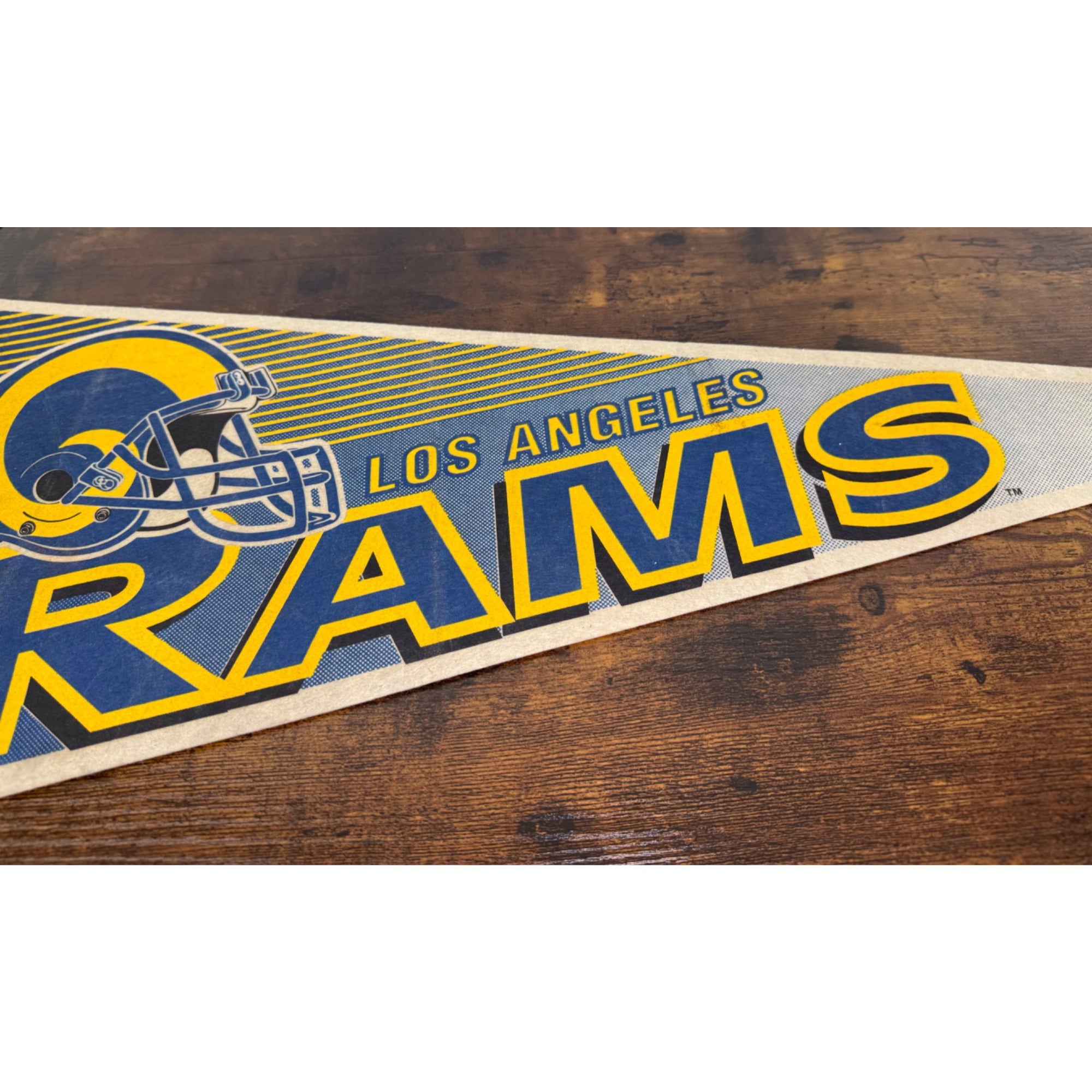 Los Angeles Rams Vintage Felt Pennant By Wincraft Sports Memorabilia