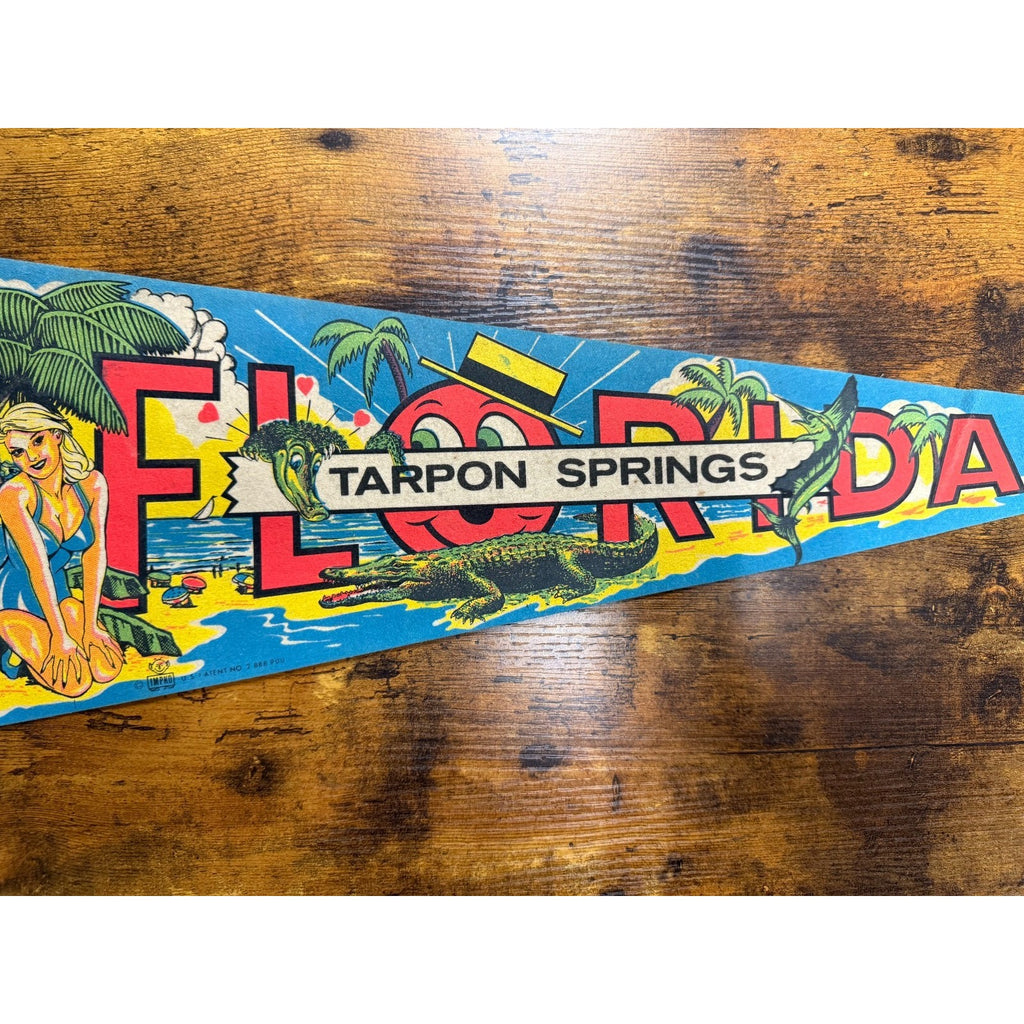 Vintage Tarpon Springs, Florida pennant