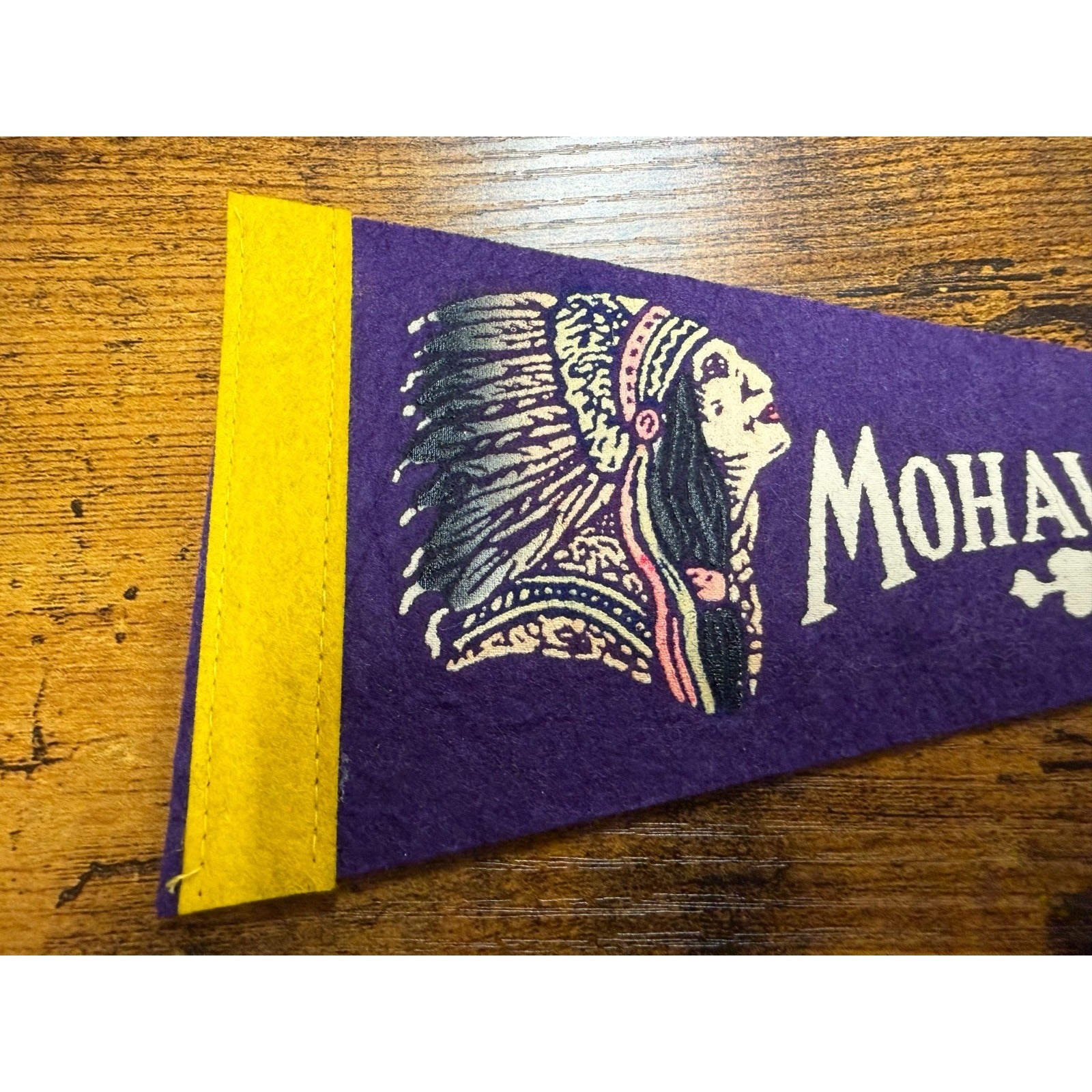 Vintage Mohawk Trail mini pennant