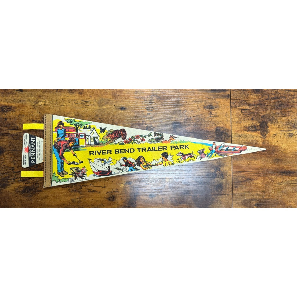 Vintage River Bend Trailer Park pennant