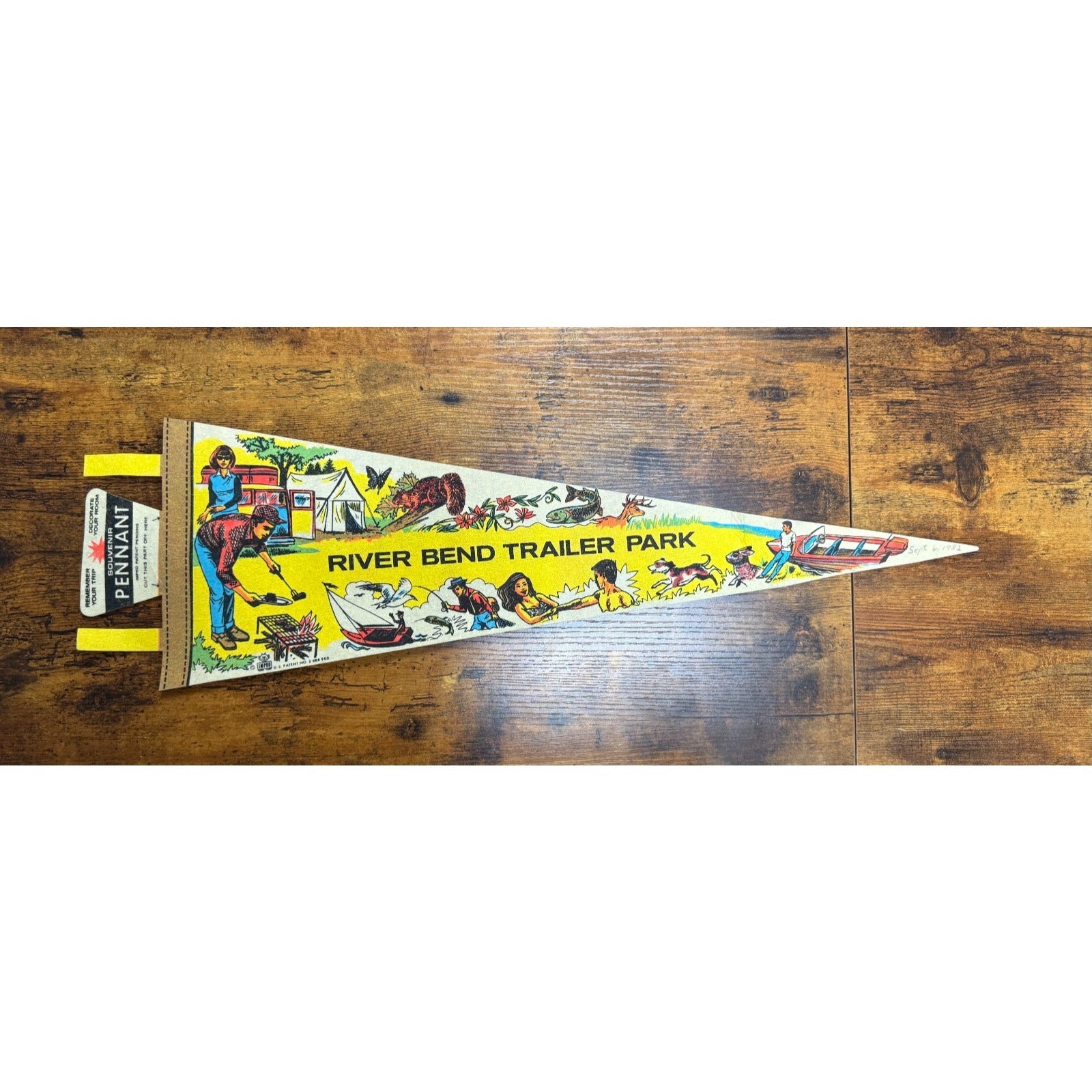Vintage River Bend Trailer Park pennant