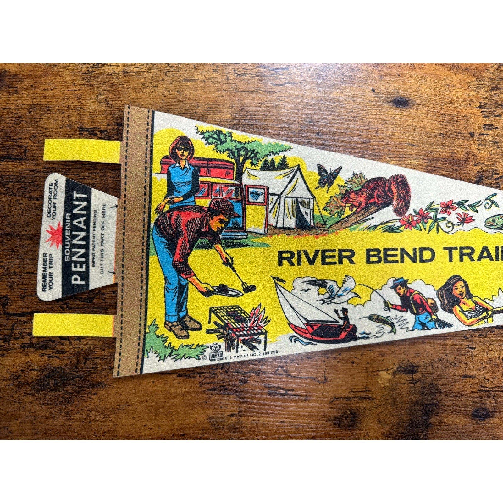 Vintage River Bend Trailer Park pennant