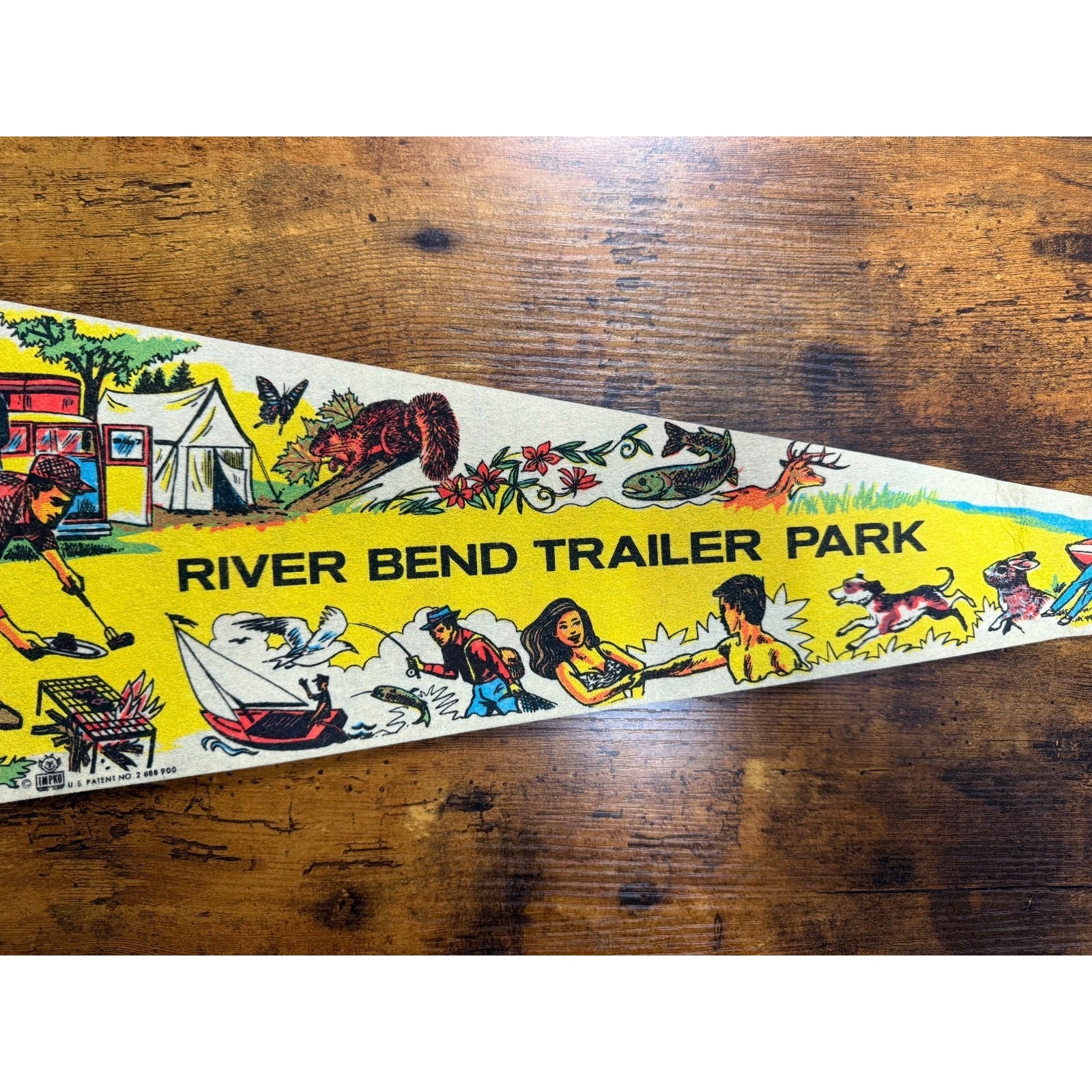 Vintage River Bend Trailer Park pennant