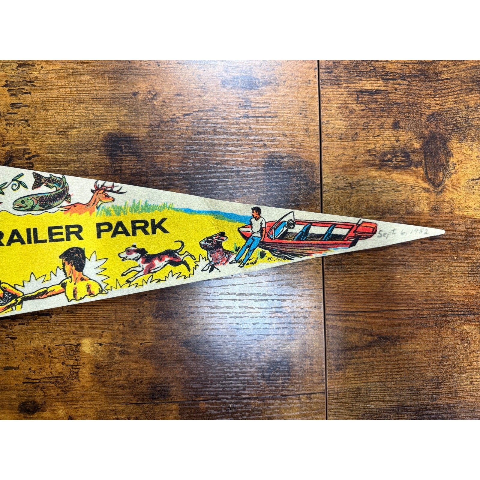 Vintage River Bend Trailer Park pennant