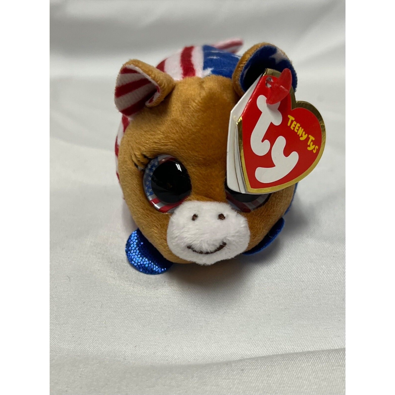 2016 Ty Teeny Beanie Vote president plush patriotic flag set limited editon 4"