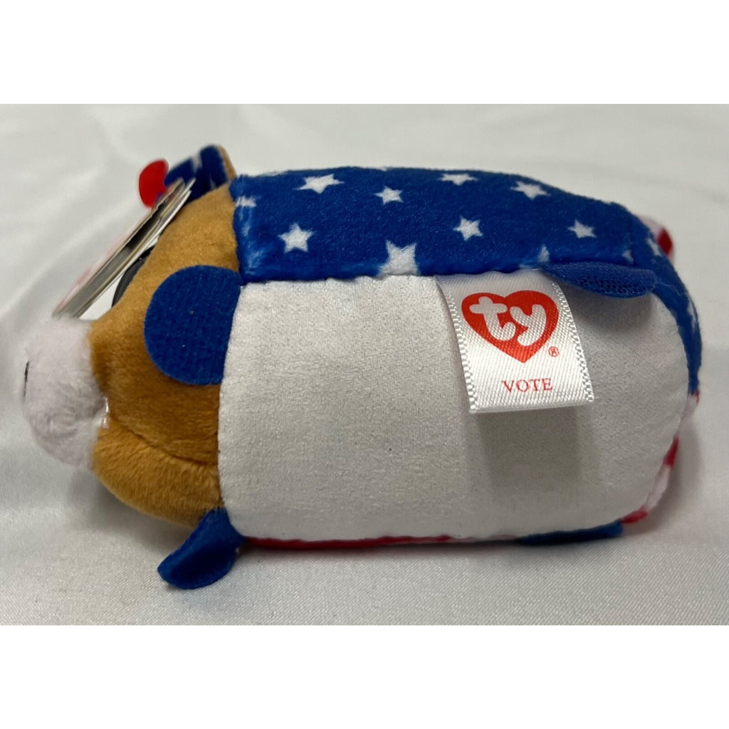 2016 Ty Teeny Beanie Vote president plush patriotic flag set limited editon 4"