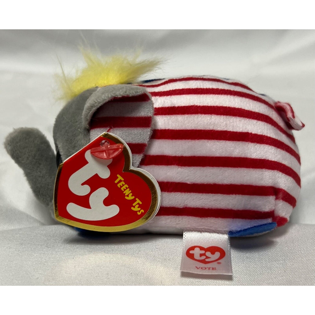 2016 Ty Teeny Beanie Vote president plush patriotic flag set limited editon 4"