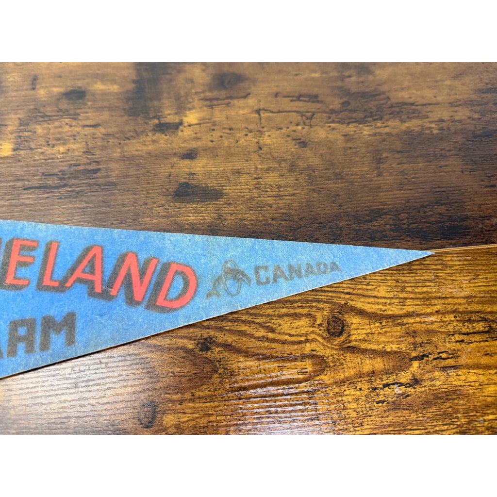 Vintage Marineland & Game Farm Pennant Canada Souvenir Dolphin Graphic
