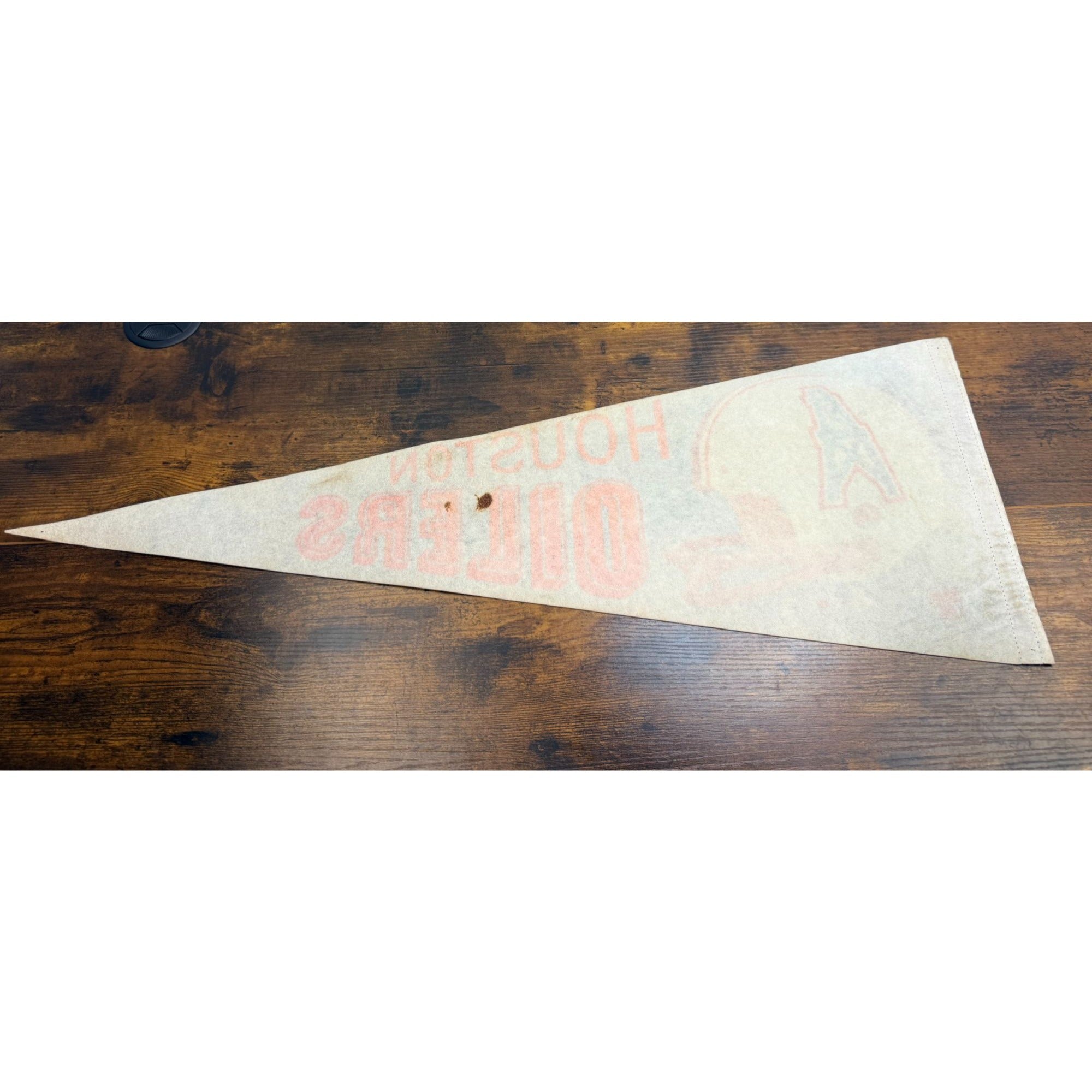 Vintage Houston Oilers NFL Felt Pennant Sports Memorabilia Collectible