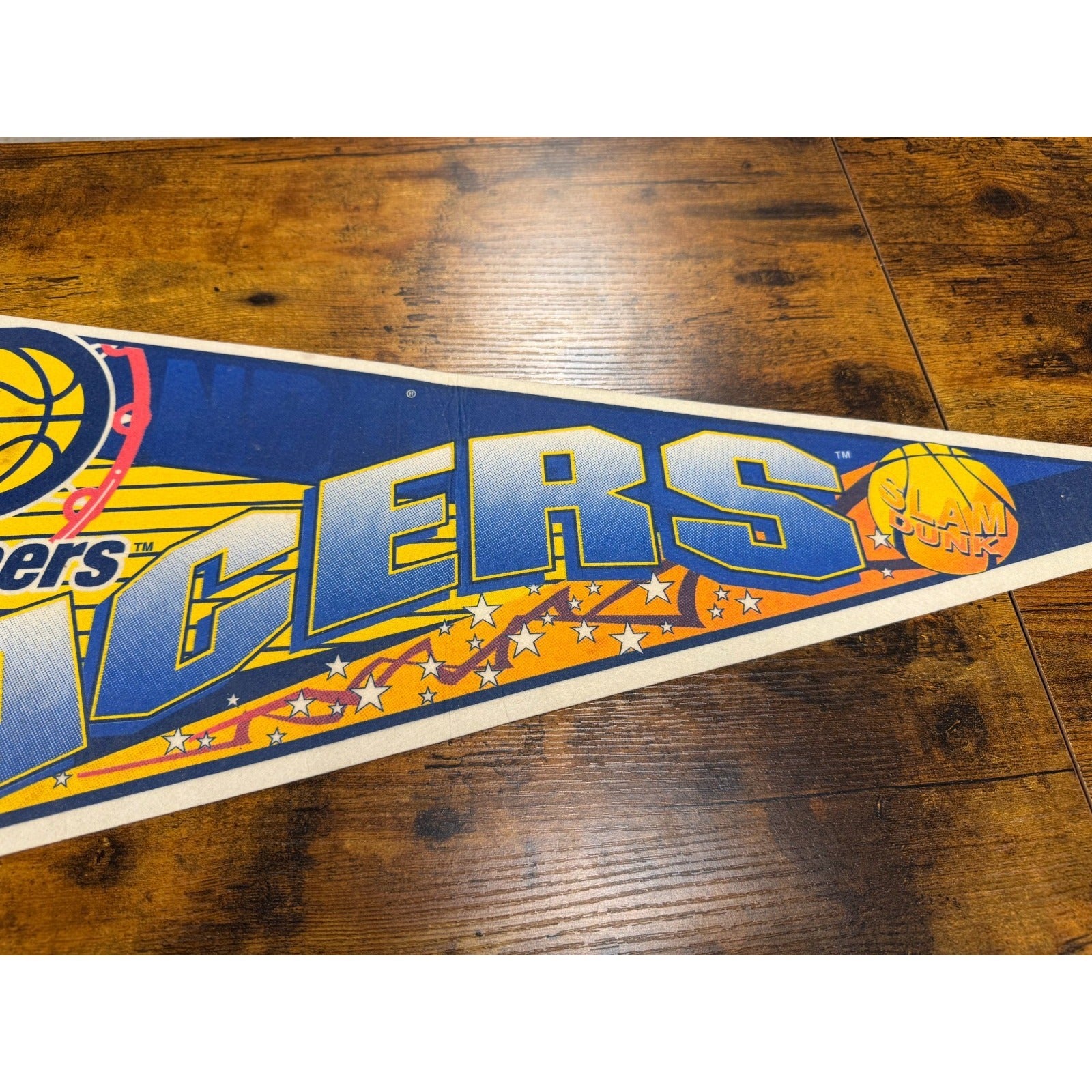 Vintage 90's NBA Indiana Pacers pennant