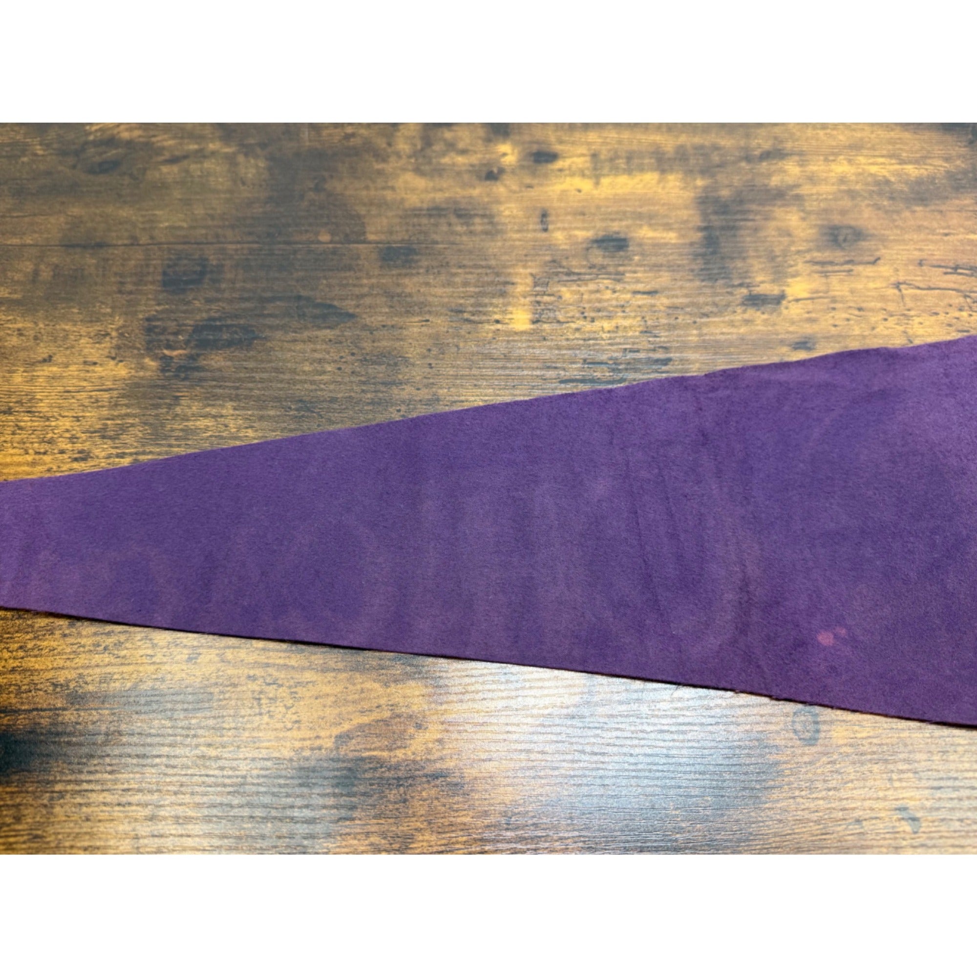 Vintage Texas Pennant Felt Flag "The Lone Star State" Purple 26.5 inches