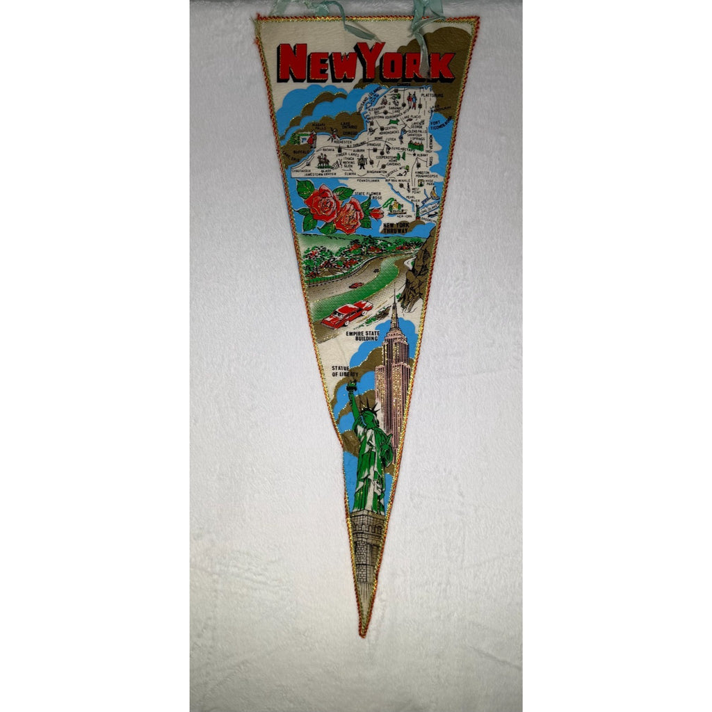 Vintage New York State pennant Made in Japan