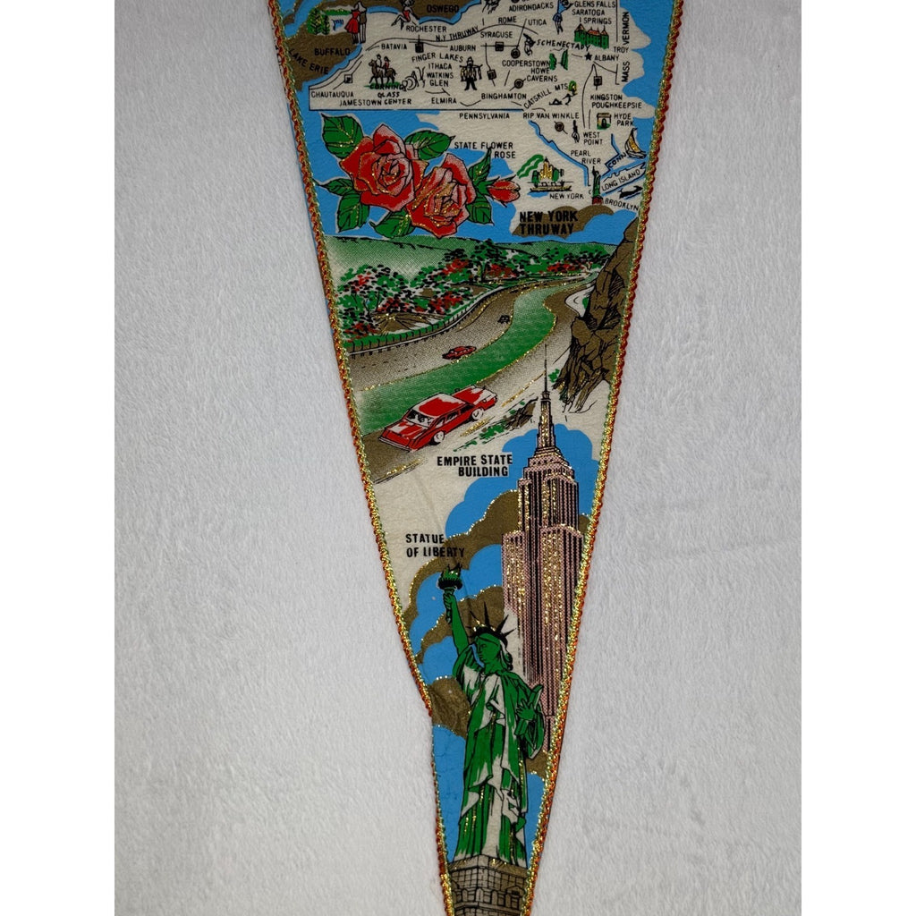 Vintage New York State pennant Made in Japan
